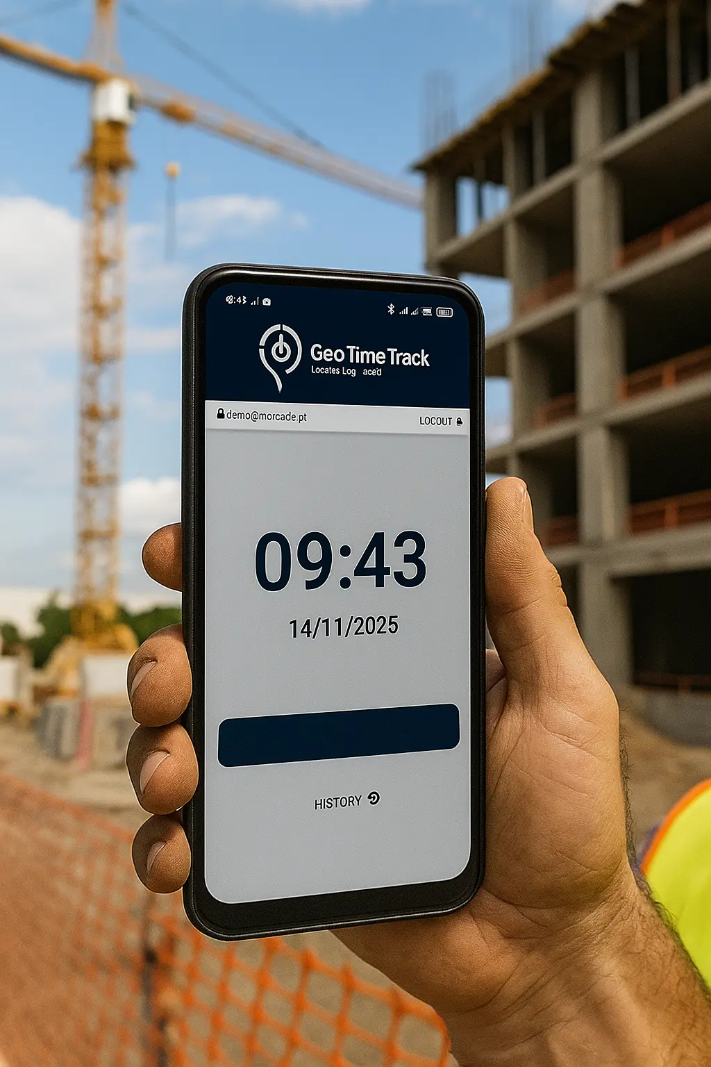 MORcode - Geo Time Track App